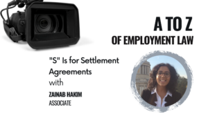 S Is for settlement agreements